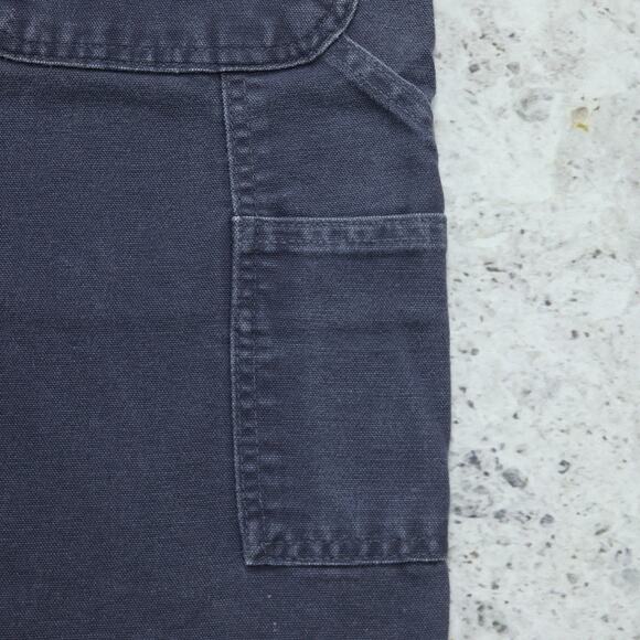 RARE Vintage Carhartt B25 PTB Petrol Blue - Grey Carpenter Shorts 31x8.15 - Picture 7 of 14